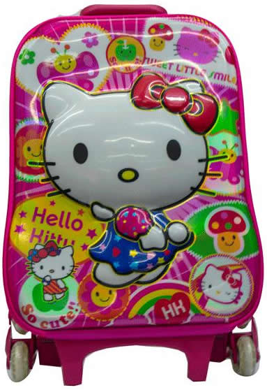 Pink Hello Kitty 3in1 Suitcase Trolley set