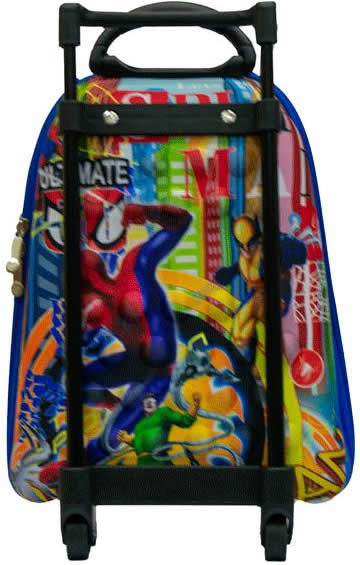 Spiderman Preschool 3D Trolley Bag