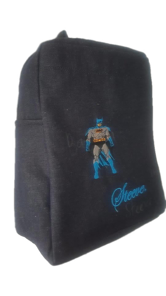  Batman Denim Bag name print