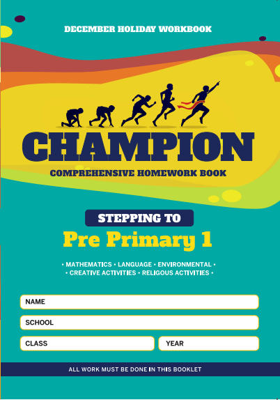  Stepping to PP1 Champion Homework Book  PlayGroup December