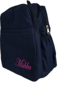  Double pad Boarding School Bag with name print