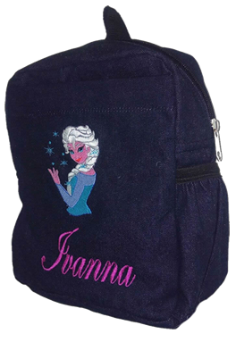 Frozen denim bag with name print