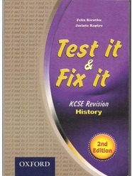  Test It And Fix It KCSE Revision History