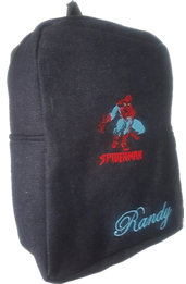 Spiderman Denim Bag with name print