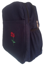  Double pad Boarding school bag with rose flower