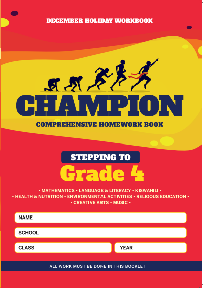  Stepping to Grade4 Champion Homework Book Grade3 December