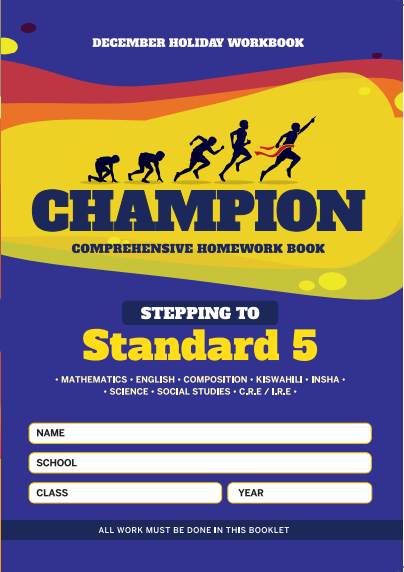 Stepping to Std 5 Champion Homework Book Grade4 December