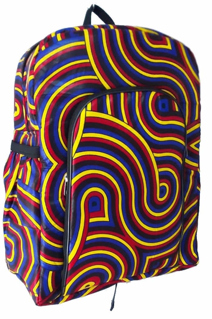 Tafsiri Collection College Bags Spiral ankara Print