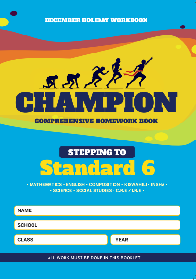  Stepping to Std 6 Champion Homework Book Std5 December