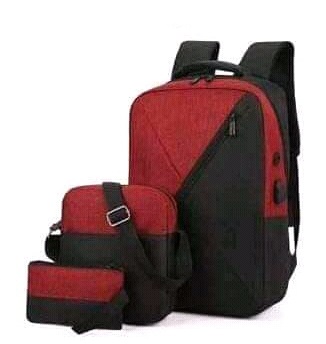  Backpack 3in1 Maroon Black Type C