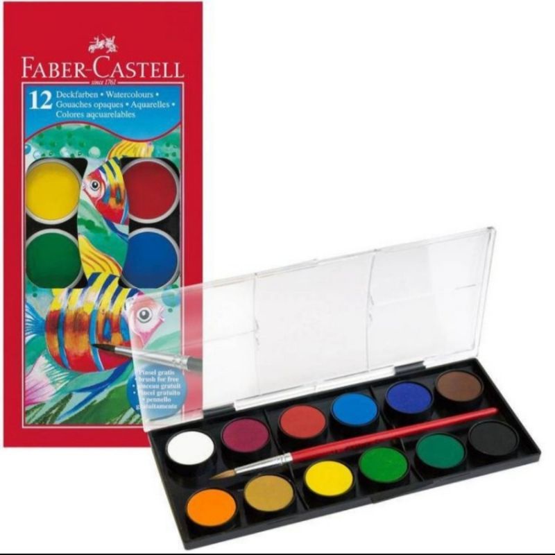  Faber Castell Watercolor Paint and paint Brush