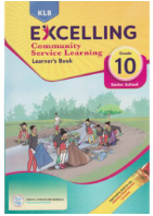 KLB Excelling Community Service Grade 10
