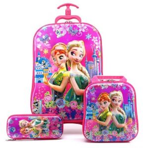 Frozen Suitcase trolley set 3in1