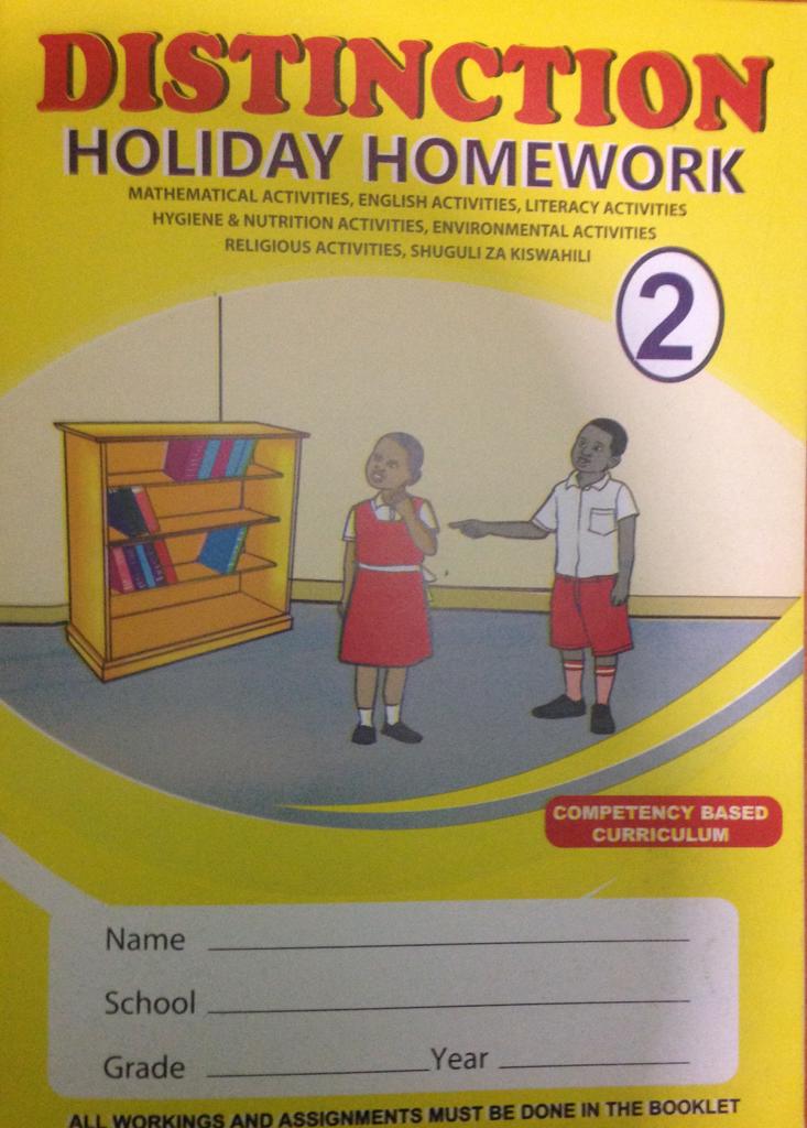 Distinction Holiday Homework Grade 2