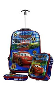 Mc Queen 3in1 Suitcase Trolley Set