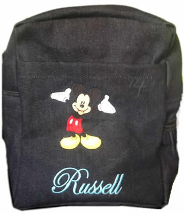  Mickey Mouse Denim Bag With Name