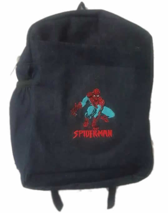  Spiderman Single Pad School Bag Small Size Denim