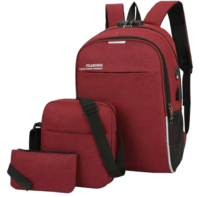  Backpack 3in1 Maroon Type F